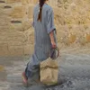 민족 의류 Kaftan Moroccan Middon Abaya Abaya Arabic Islamic Dubai Indonesia Dress Elegant Striped Robe1