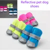 Abbigliamento per cani Scarpe per cani riflettenti Calzini invernali per animali domestici Caldi Impermeabili antiscivolo Stivali da pioggia Stivali da neve Stivaletti Piccolo gatto Chihuahua