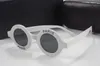 Großhandels-Luxus-runde Sonnenbrille-Frauen-Entwerfer-Beschichtungs-Brillen-Paris-Druck 2018 neue Italien-berühmte Damenbrillen kommen mit Kasten