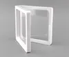 400 stuks veel 7x7x2 cm doorzichtige plastic membranen po frame display verzameldoos sieradendoos met twee vasthoudende doorzichtige membranen 1114293