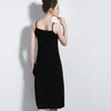 Women's Camisoles Full Slips Dress with shoulder-straps Long Under dress Solid underskirt Inner Petticoat height 90 to 120cm