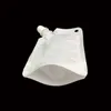 Small size 50ml Stand Up Drinking Package Transparent Pout Bag White Doypack Spout Pouch Bags For Beverage Milk