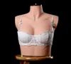 75A / B Female mannequin body Jewelry bust silicone soft imitation real life model bust model underwear bra display shooting doll D071