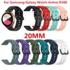 New 20mm Wristband Silicone Strap for Samsung Galaxy Watch Active SM-R500 Huami amazfit Gear Sport Ticwatch 2 Replacement Watch Bands