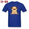 Cute Pug T Shirt Customized Tshirts Men Workout Shirts Woman Kawaii Clothes Cartoon Print Tees Fashionable Cotton Sweatshirts252m