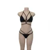 Einfarbig Designer New Sexy Beach Bademode Neck Bandage Bikini 2 Stück heißer Verkauf 2019 Strandanzug Badeanzug kostenloser Versand