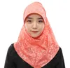 Muslim Hijab Wraps Islamic Sjalar Wraps Women Headscarf Headband Scarves Turban Etniska Scarf Lady Pashmina Underscarf Cap Headwear A848