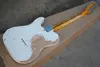 Fabrik Vintage Style White Electric Guitar Svart med Yellow Maple Fretroboard PickGuard Ash Body som tillhandahåller anpassning4368171