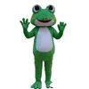 Cartoon Clothing 2019 Rabatt Factory Sale Anpassade maskot Green Frog Mascot Costume ADLUT Outfits Frog Cartoon Character Mascots