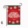 Boże Narodzenie Ogród Flaga Santa Claus Snowman Banner Snowflake Winter Happy Festival Household Wiszące flaga 30 * 45 cm 34 style