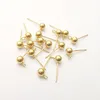 100pcs Lot in bulk silver/ gold Stainless Steel Ear Wires Pin ~with Bead + Coil Earring Finding DIY