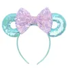 Baby Hair Sticks Mouse Ears Hair Band Glitter Sequins Bows Donut Headband Children Cosplay Headdress Hoop Kids Hair Accessories 15Color