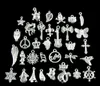 50pcs / lot mix style silver hänge charms fynd komponenter för DIY Craft mode smycken gåva armband pd *