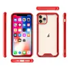 Acryl-Telefon-Kasten mit TPU Bumper für iPhone 11 Pro Max 8 SE LG Stylo 6 K41S K51 K61 Stoß- Handy-Abdeckung