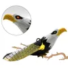 pestcontrol 17inch Realistic Sounding Electronic Flying Eagle Sling LED Hovering Hawk Birds Scarer Fun Toy Pest Control