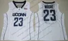 College Basketball indossa NCAA UConn Huskies #34 Allen 22 Gay 15 Walker 12 Drummond Maya Moore White Ray Rudy Kemba Andre 23 Grigio Blu