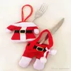 Yeni Yıl Chirstmas bulaşığı Tutucu Bıçak Çatal Bıçak Takımı Etek Pantolon Ev ve Mutfak için 2019 Navidad Natal Noel Süslemeleri