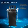 Nieuwste 2 IN 1 808nm diode laser Picoseconde Laser Tattoo Verwijdering Huidverjonging Ontharing Machine voor alle soorten ontharing salon gebruik