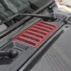 Decorazione per presa d'aria per auto in ABS rosso per Jeep Wrangler JL 2018+ Accessori esterni per auto di alta qualità