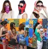 Unisex Seamless Hip Hop Skull Bandanas Magic Headscarf Jazda Maska Tube Neck Face Headscarves Sport Magic Headband Pick Skull Print Bandana