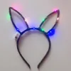 New luminous rabbit ears, hair hoops, flashing cat ears, cute headdress, hot sale, temple fair, night market, toy wholesale