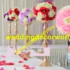 senza fiori tra cui) di lusso rosa con vegetazione arco di disposizione dei fiori per la decorazione di nozze scenografia decor0586