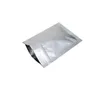 24*37 cm 100 stücke Große Reine Silber Mylar Foli Verpackung Tasche Aluminium Folie Zip-Lock Kaffee Verpackung Taschen flachen Boden Muttern Lagerung Beutel