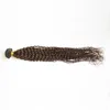 非レミーヘアエクステンション100gインドの髪キンキーカーリーエクステンション人間の髪織りバンドル