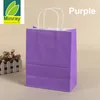 Partihandel Kraft Papperspåse med handtag Idealisk för shopping Merchandise Retail, Party, Miljövänlig Baka Presentkassar 22x11x28cm FedEx Gratis