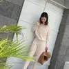 Women Knitted Tracksuit Clothing 2 Piece Set Female Knit Pant Suit 4 Colors Autumn Winter new style