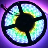 5M 60LEDs/m 60Pixels/m APA107 Addressable RGB LED Strip 5050 SMD Pixel Light 5V programmable,DATA CLOCK Seperately,Black PCB,Waterproof IP67