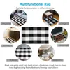 Carpets Promotion! Cotton Plaid Rugs, Check Rug,23.6Inch X35.4Inch,Checkered Outdoor Rug,Outdoor Doormat For Kitche1