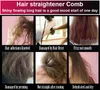 HOT Hair Care Tourmaline Ceramic Hair Straightener Anion Comb Flat Instant Iron Comb 6 Temperature Digital Control Free shipping