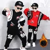 Dzieci Hip Hop Street Dance Costume Chłopcy Zima Zima nowe Sweter Spodnie Spodnie Moda Spodnie Kurtka Kurtka Hip Hop Kids 9588213