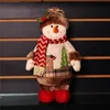 Jul Santa Claus Snowman Dolls Navidad Figurens Juldekorationer för Home New Year Enfeites De Natal Merry