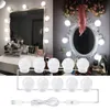 Hollywood vanité lumières réglable en continu applique LED 12V maquillage miroir ampoule 6 10 14 ampoules Kit pour coiffeuse LED010
