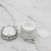 2022 Ny 5g 10g Crown Cosmetic Cream Jar Luxury Tom Kosmetik Container med kronor Keps Vitguld Silver