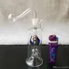 Variété de motifs Les accessoires pour bongs en verre pour narguilé ne contiennent pas d'électronique, les pipes à fumer en verre colorées