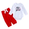 2020 Nowe zestawy odzieżowe dla niemowląt 0-12 miesięcy Noworodek Kreskówka Designer Długim Rękawem Romper Garnitury Bawełniane Panieki + Spodnie = 2 sztuk / zestaw