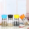 Mill Plastic and Pepper Grinder Shaker Spice Salt Container Condiment Jar Holder Grinding Bottles