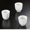 Bol à thé de haute qualité, ustensiles pour boissons, décoration de maison, tasse à thé en porcelaine blanche, tasses à thé pigmentées en céramique faites à la main