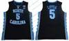 2020 North Carolina Tar Heels Basketball Blue Black White 2 Coby 13 Cameron Johnson 32 Luke Maye 5 Nassir Little UNC Jerseys 4xl