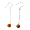 Hot style celebrity simple earring pearl 925 sterling silver earring red pearl earhook DIY pearl jewelry