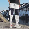 Janeiro de Streetwear Mens Multi Bolsos Carga Harem Calças Hip Hop Masculino Masculino Calças Calças Calças Moda Harajuku Homens Calças