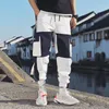 Januarysnow Streetwear Mens Multi Pockets Cargo Harem Pants Hip Hop Casual Male Track Pants Joggers Trousers Fashion Harajuku Men Pants