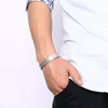 Bracciale elastico per cinturino Bracciale con etichetta curva vuota con incisione personalizzata gratuita in acciaio inossidabile