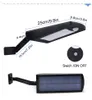 Lampe solaire 3 Modes 2 Angles Rotable 1000Lm 66Led extérieur sans fil Ip65 étanche lumière solaire pour jardin mur cour