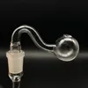 Tubi per bruciatore a nafta in vetro con 10mm 14mm 18mm maschio femmina comune Pyrex Bruciatore a nafta in vetro Gorgogliatore Fumo d'acqua Pipa a mano Tabacco