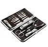 Moda Hot 12 em 1 pcs prego Clipper Kit Nail Care Set Pedicure Scissor pinça Faca Orelha escolher Utility Manicure Set Ferramentas