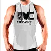 Ny bodybuilding Stringer Tank Top med huva män Gym Kläder Fitness Mens ärmlösa västar Bomulls singlets Muscle Tankops